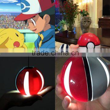 10000mah pokeball power bank pokemon charger with LED light ball power bank for pokemon phone case for iphone 6 for iphone 7                        
                                                Quality Choice
                                           