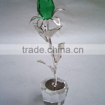 Decorative & appealing Crystal Flower Craft with popular shape