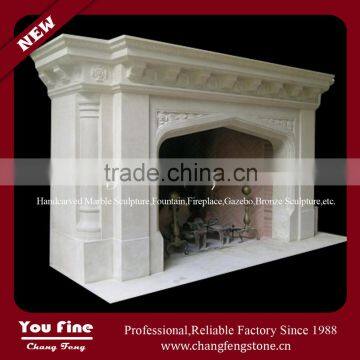 Indoor Used Decorative Marble Fireplace Mantel