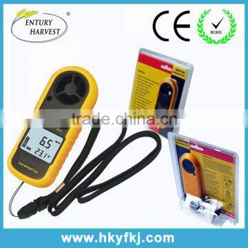 Air wind speed velocity flow meter digital anemometer lcd portable vane anemometers