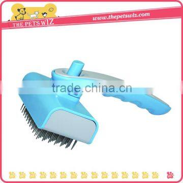 Pet Dog Cat Grooming Self Cleaning Slicker Hair Fur Brush Comb Shedding Tool photo-2