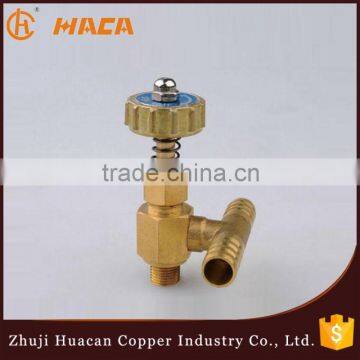 Numerical Control Machine Produce Brass Needle Valve With Tee Pipe