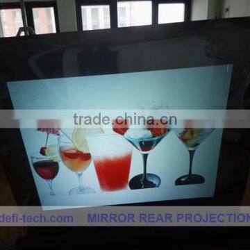 Grey film self adhesive rear holographic film,high definition transparent rear projection screen