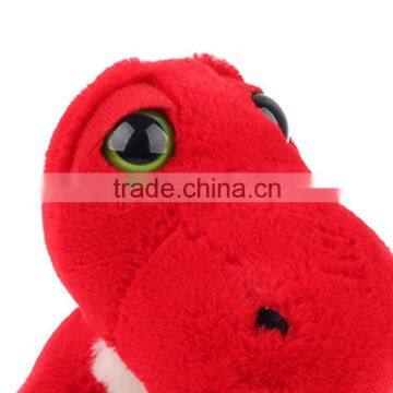 China Red Stuffed Sitting Dinosaur Toys Factory photo-2