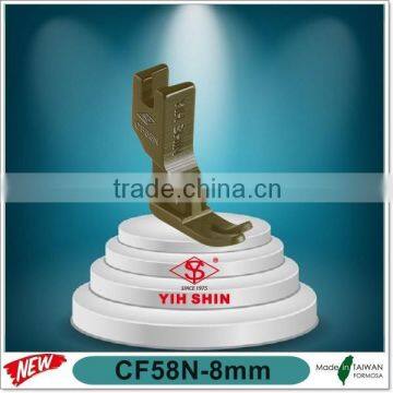 Industrial Sewing Machine Parts Sewing Accessories Teflon Feet (Zipper) Single Needle CF58N-8mm Presser Feet