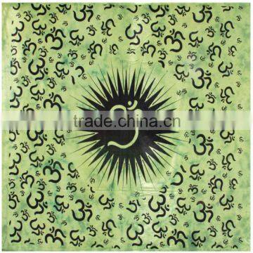 indian abstract om design, Hippie Wall Hanging, Indian Bohemian Tapestry, twin Size tapestry