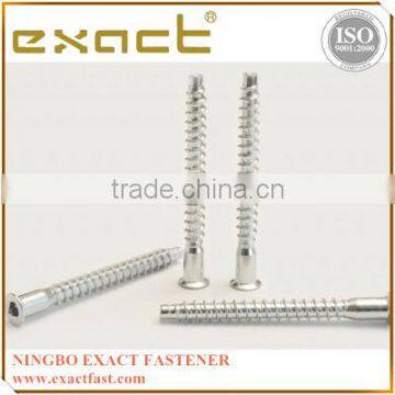 Furnitures Flat head hex socket confirmat screw