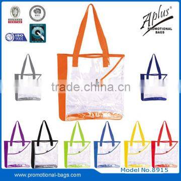 light weight plastic transparent PVC handbag tote bag