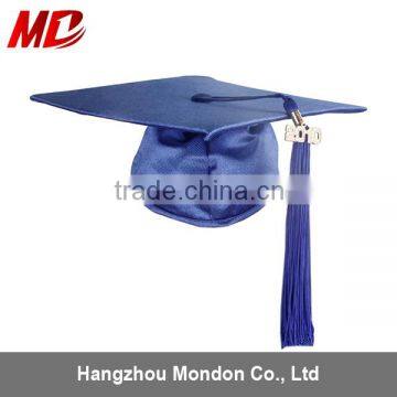 Wholesale Best Price Children Graduation Cap and Gown Shiny Royal Blue photo-3