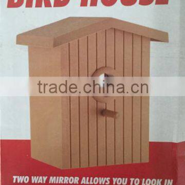 Look in Bird House/Plastic Acrylic Window Bird House Wall Mounted Bird House With Lid