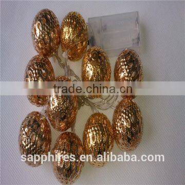 10L led battery christmas decoration metal ball light