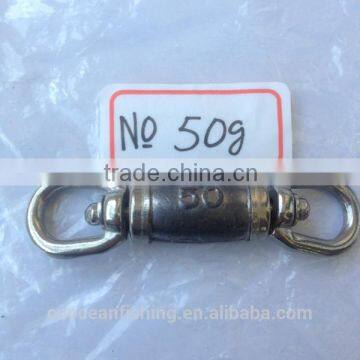 NO.50g Longline stainless swivels lead