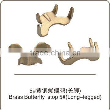 Brass Butterfly Stopper NO.5 Long Legged Zipper Garment Accessories