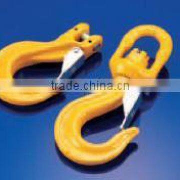 Swivel hook with latch, rigging crane hook