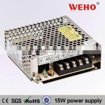 CE ROHS standard15w single output smps power supply switching