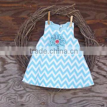 2016 Little Girls Boutique Colorful Striped Dress Adorable Child Clothing Set