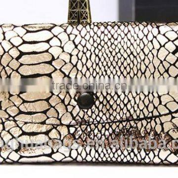 Woman Party hand bags with Snake skin