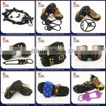 Whosale silicone anti-slip ice grip shoe covers ice crampon