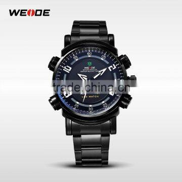 Hot Sale WEIDE 2015 Men Stainless Steel Men Digital Watch Led Watch Men Sports Quartz Male Diving watch WH-1101B-2