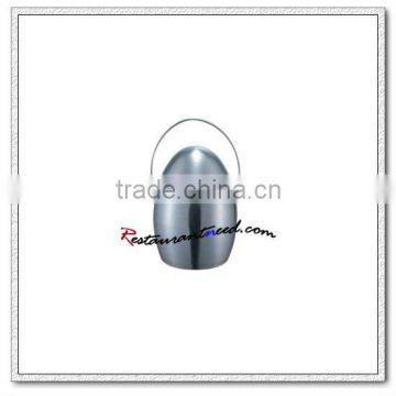 T139 Egg-shaped Hand-held Stainless Steel Ice Bucket