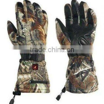 Waterproof Winter Battery Heated Camo Neoprene Hunting Shooting Gloves