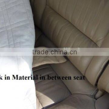 Deluxe Quilted and Padded Tan Car Back Seat With Two Flaps photo-4