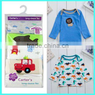 Wholesale 5 pack baby T shirt 100% cotton cute custom baby shirts