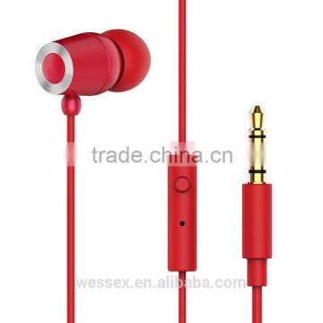 Hot selling Super bass metal earphone for mobile phone