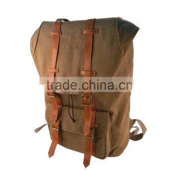 Canvas Travelling Backpack/wax Canvas Backpack/canvas Backpack photo-2