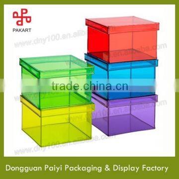 Colorful well sell popular acrylic storage box