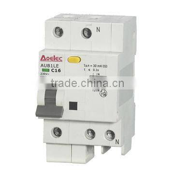 AUB1LE Modular Electronic RCBO 100mA 16A