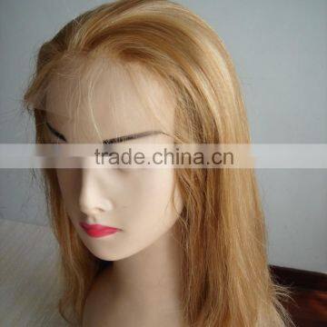 Silk Top Indian Women Hair Wigs,100% Human Hair Full Lace Wig