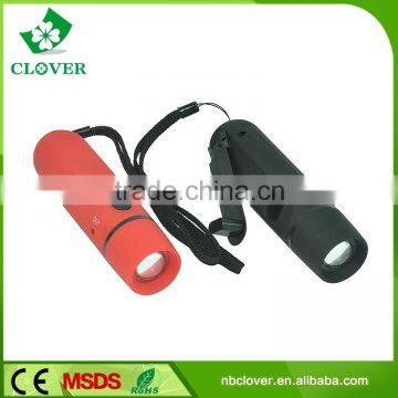 High Quality and Brightness 1W Led Dynamo Hand Crank Flashlight photo-2