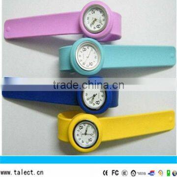 children silicone flower slap watch for kids