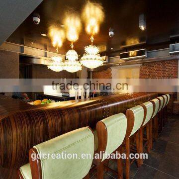 Environmental Friendly Lacquer Vintage Industrial Antique Wooden Bar Stool