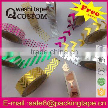 China Wholesale DIY Hot Sale Gold Stamping Paper Tape for Cards Decoration photo-6