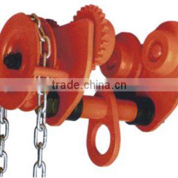 New Design Geared Monorail Trolley / Beam Lifting Trolley Hoist