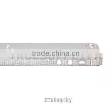 Luxury Platinum Plated with Side Crystal Shiny Housing for iPhone 5s Replacement