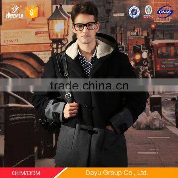 British Preppy Style Men Wool Jacket Mid-long Cashmere Woolen Jacket photo-5