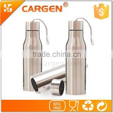 Insulated Vacuum Stainless Steel Sliver Sport Tea Bottle