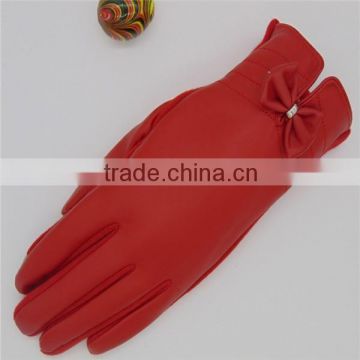 Ladies Fashionable Glove Thinsulate Woman Leather Glove