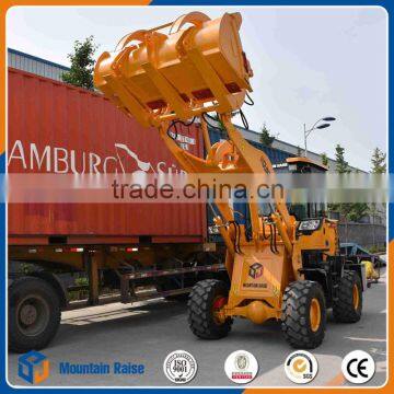 Promotion Price 1.5Ton Log Grapple Fork Wheel Loader