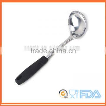 New Design ABS Handle Stainless Steel Soup Ladle Server Spoon