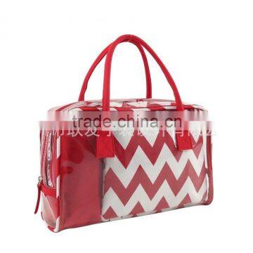 stripe style 3pcs set Travel toiletry bag