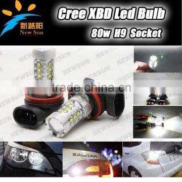 Wholesale H9 C REE Led lighting products Wholesale led lights Led automotive lights H9 80w c ree car led light bulbs