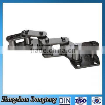 Double pitch conveyor chain roller chain with attachments DIN/ISO Standard chains