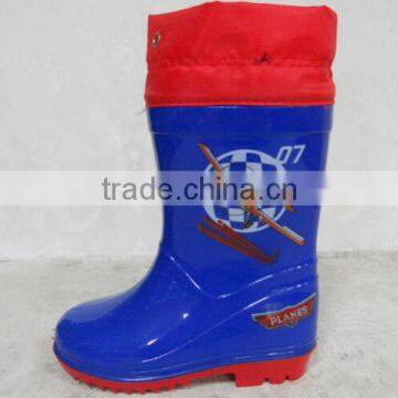 Kids football PVC boots with collar