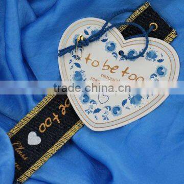 customized factory bulk garment paper hang tag