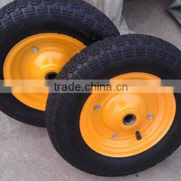 high quality wheel barrow tire with rim 3.50-7
