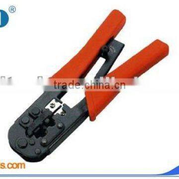 China manufacturer red color easy using for telecom rj11 rj12 rj45 network cable plier crimping tool LS-568R